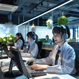 Callnovo Contact Center's Japanese customer service personnel actively-engage with Big Tech business clients to augment their brand reputation, visualizing Callnovo Contact Center’s commitment to top-tier Japanese-based call center offshoring solutions and cultural competency, resonating with the innovative and inclusive nature of Big Tech companies.
